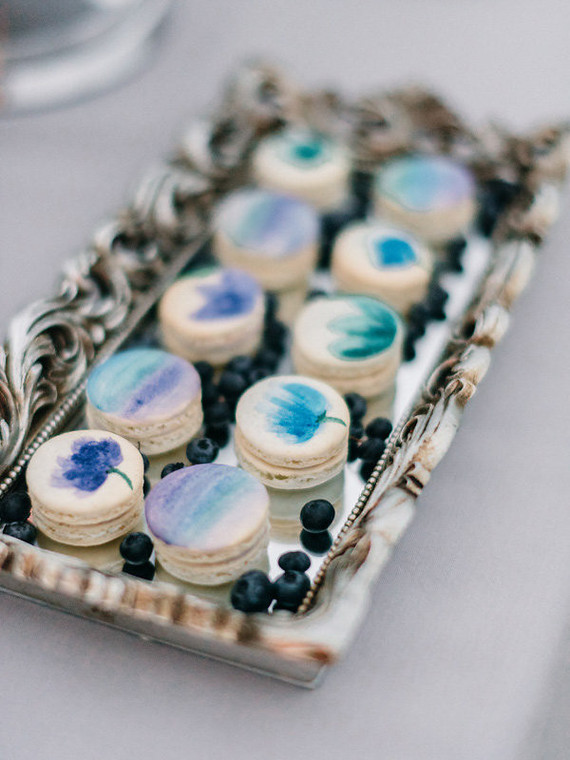 Watercolor macaroons