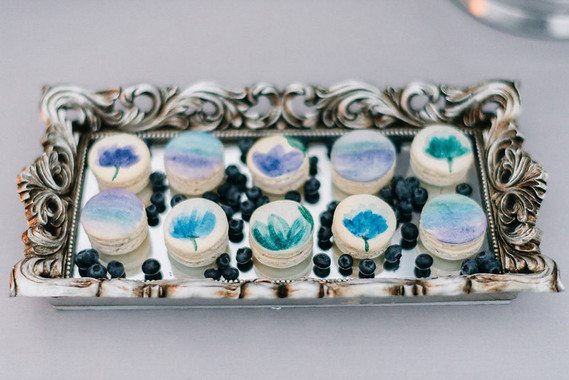 Watercolor macaroons