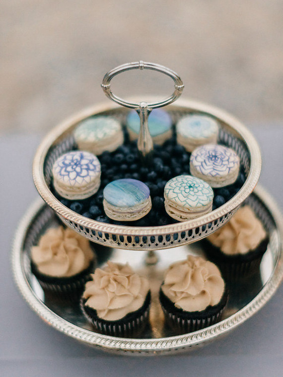 Watercolor macaroons