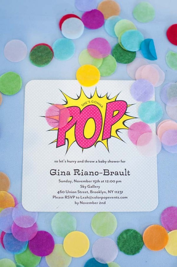 Colorful baby shower