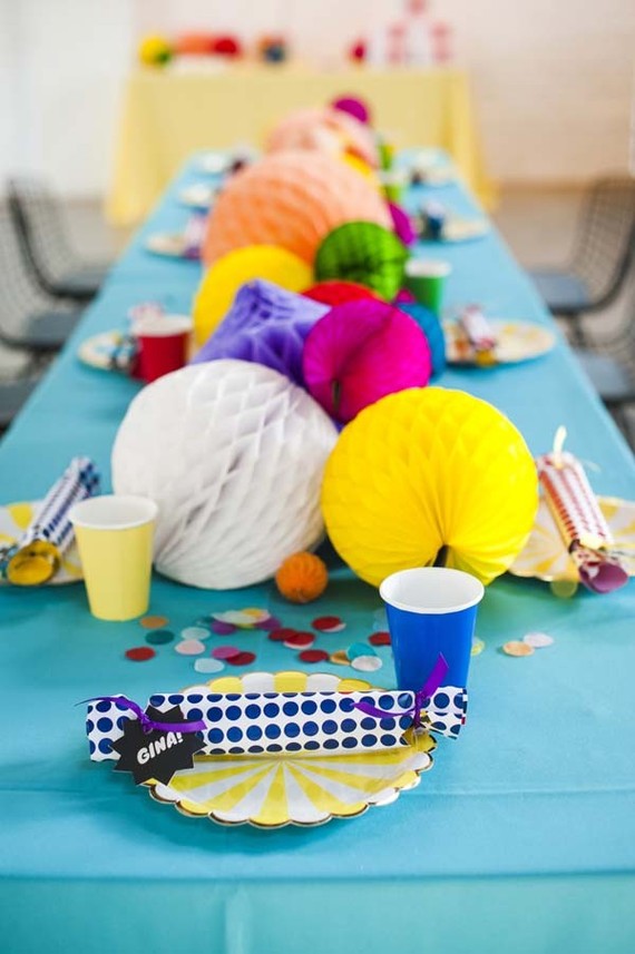 Colorful baby shower