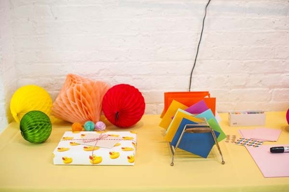 Colorful baby shower