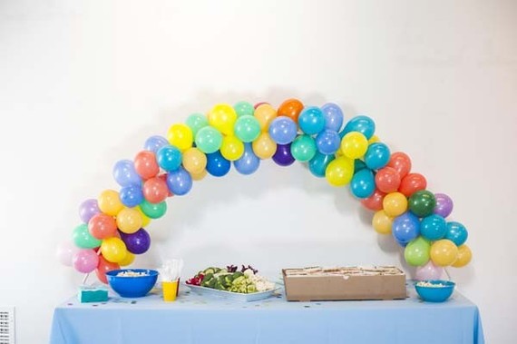 Colorful baby shower