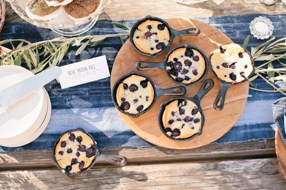 mini blueberry pies
