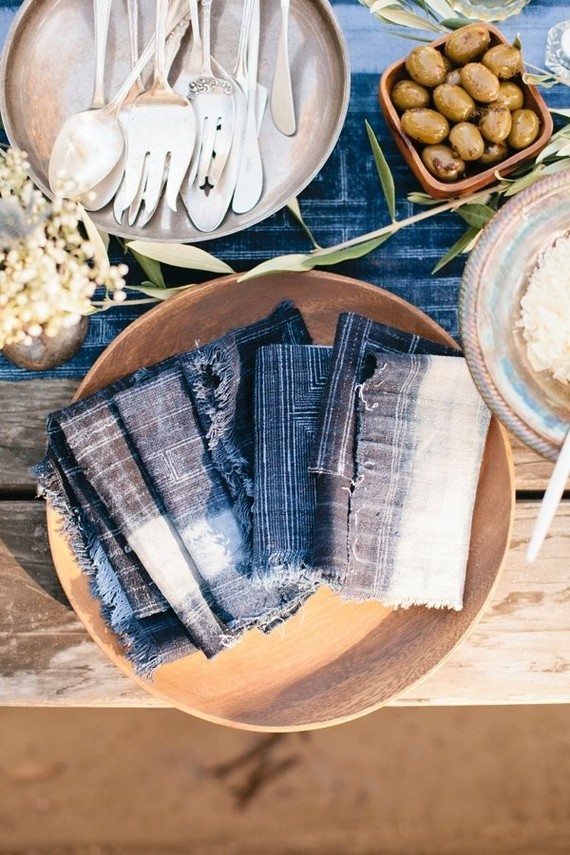 indigo napkins Inspiration