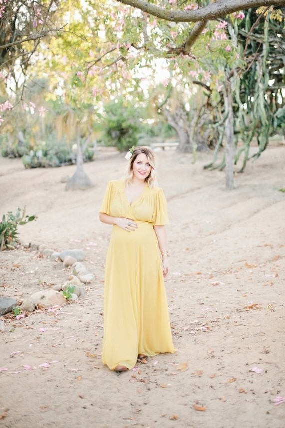 Cactus garden maternity photos