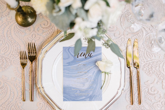 Wedding menu