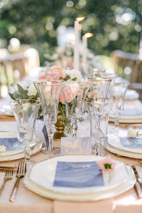 Wedding menu