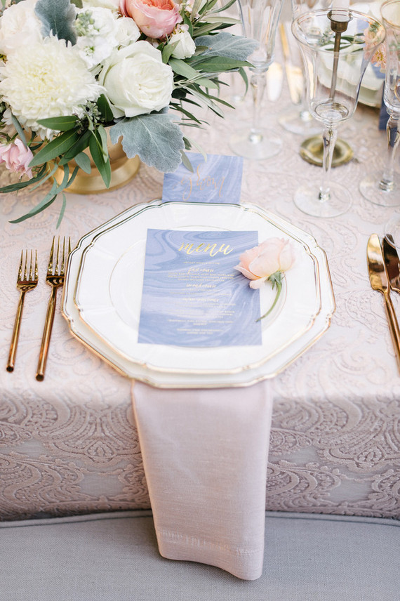 Wedding menu