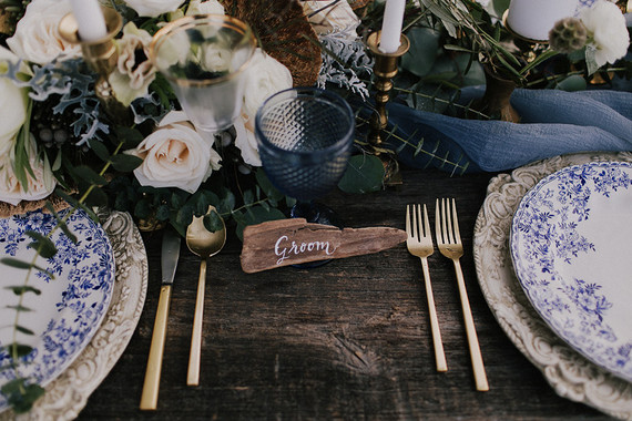 Rustic place card