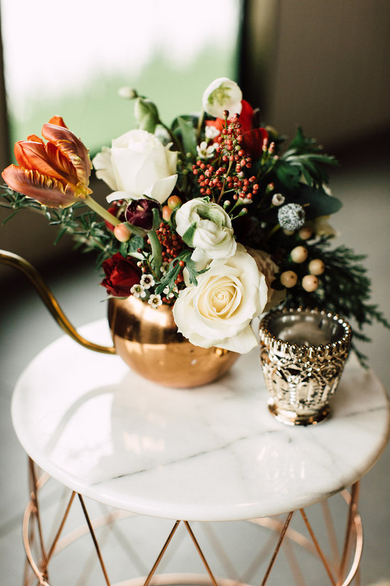 Winter cocktail party florals Inspiration