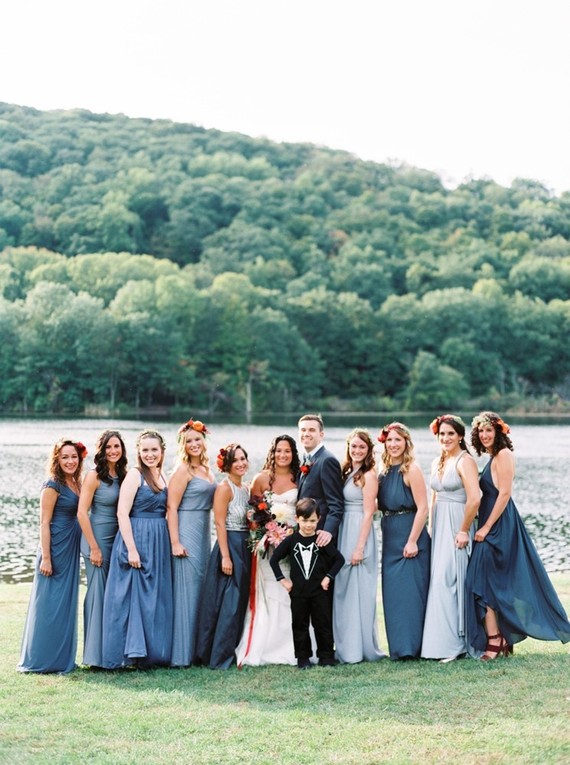 Wedding party portrait