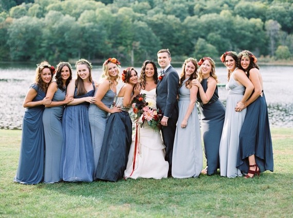 Wedding party portrait