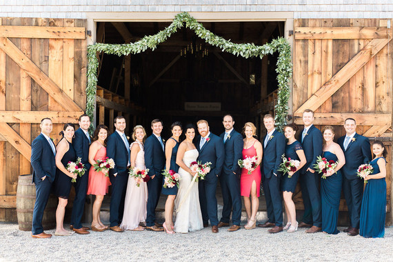 Wedding party portrait