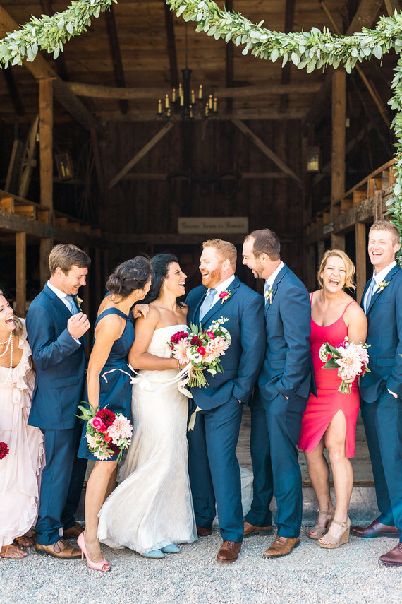 Wedding party portrait