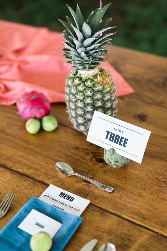 Whimsical table numbers