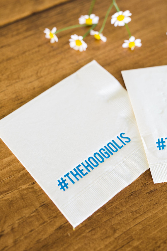 Customized cocktail napkins