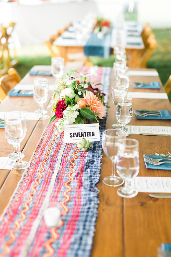 Whimsical wedding table