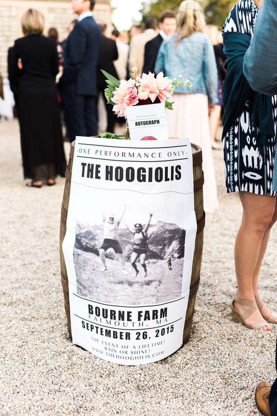 Rustic wedding signage