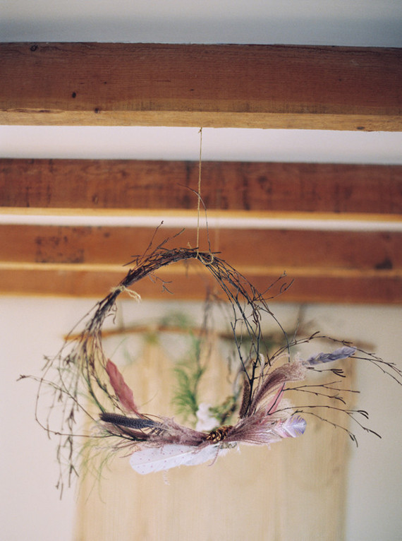 DIY bohemian wreath