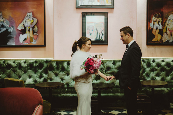 Romantic wintry wedding at Gramercy Park Hotel