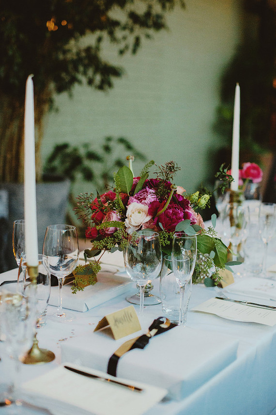 Wedding tablescape