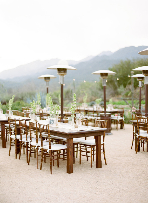 Rustic vintange Ojai wedding reception