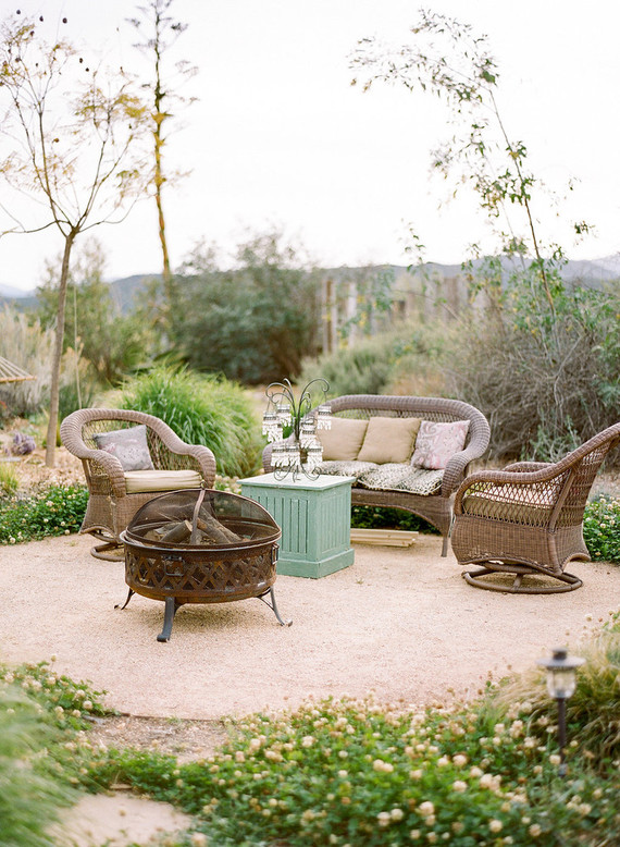 Rustic vintage lounge area