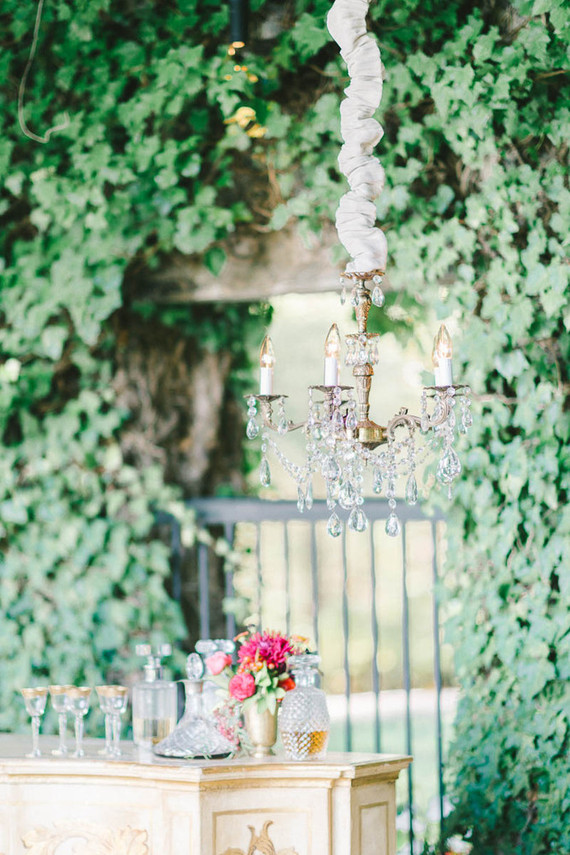 Vintage wedding chandelier