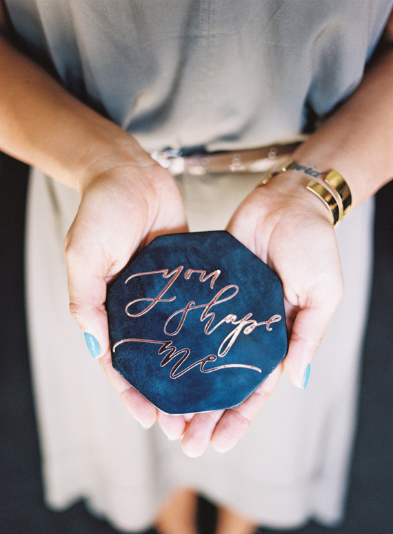 Modern wedding signage