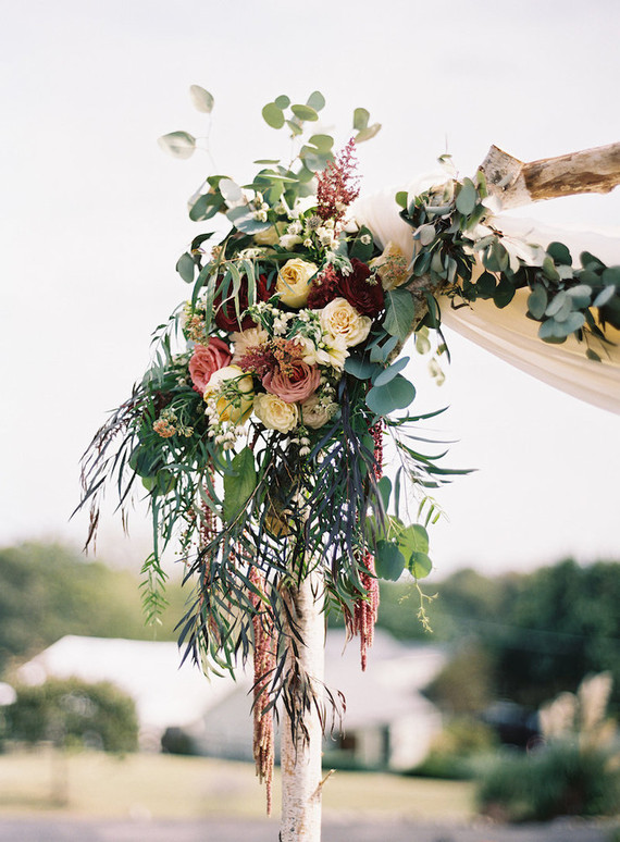 Fall wedding florals