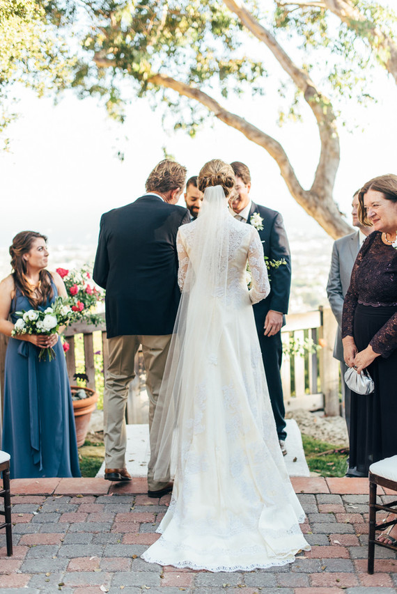 Intimate backyard Santa Barbara wedding