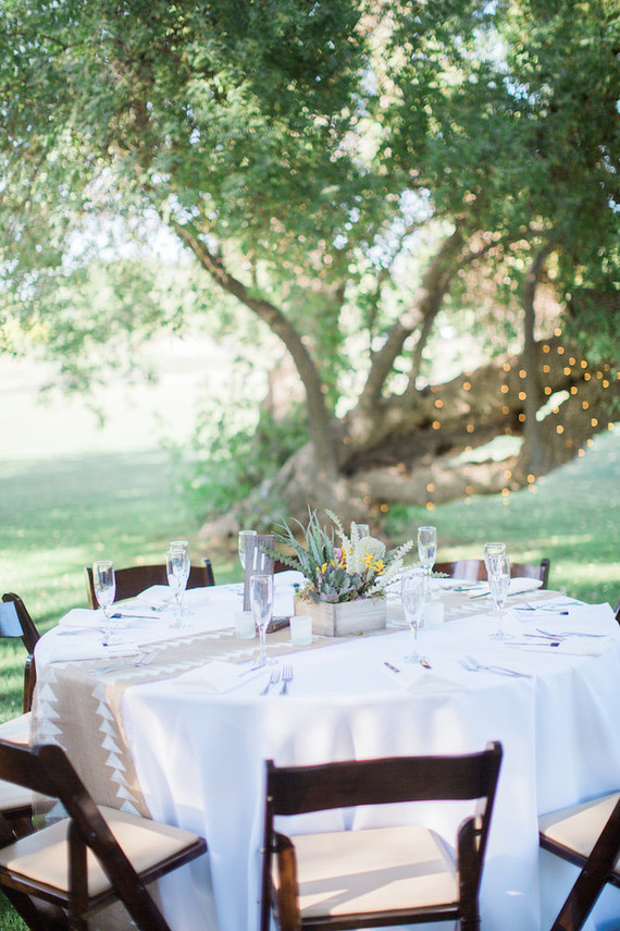 Arizona wedding centerpiece