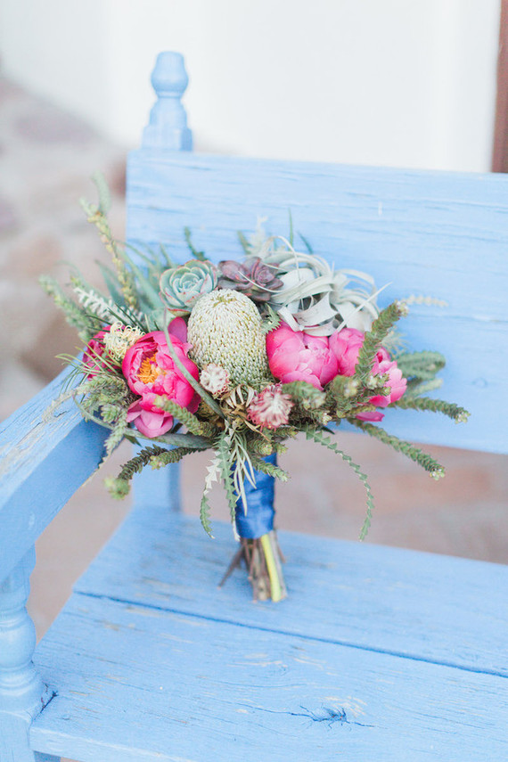 Spring bridal bouquet