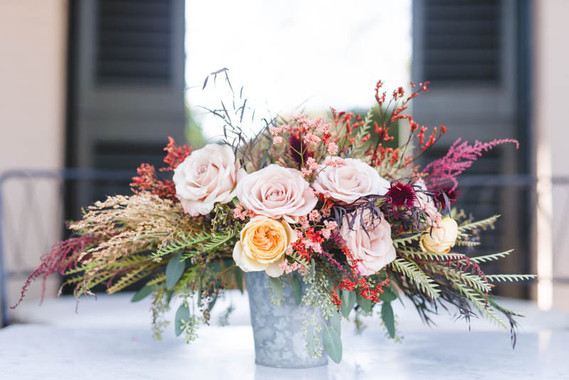 Autumn wedding florals
