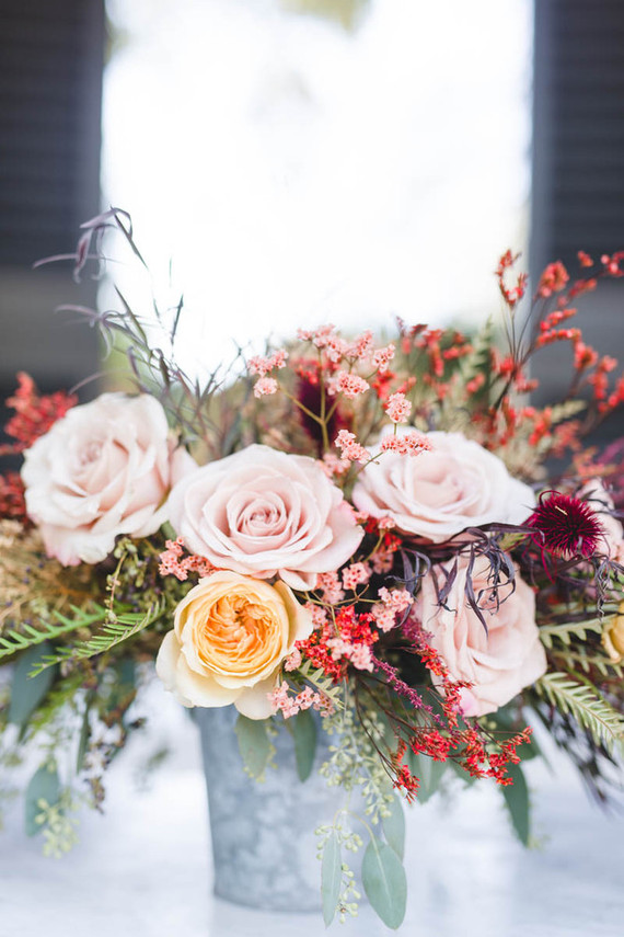 Autumn wedding florals