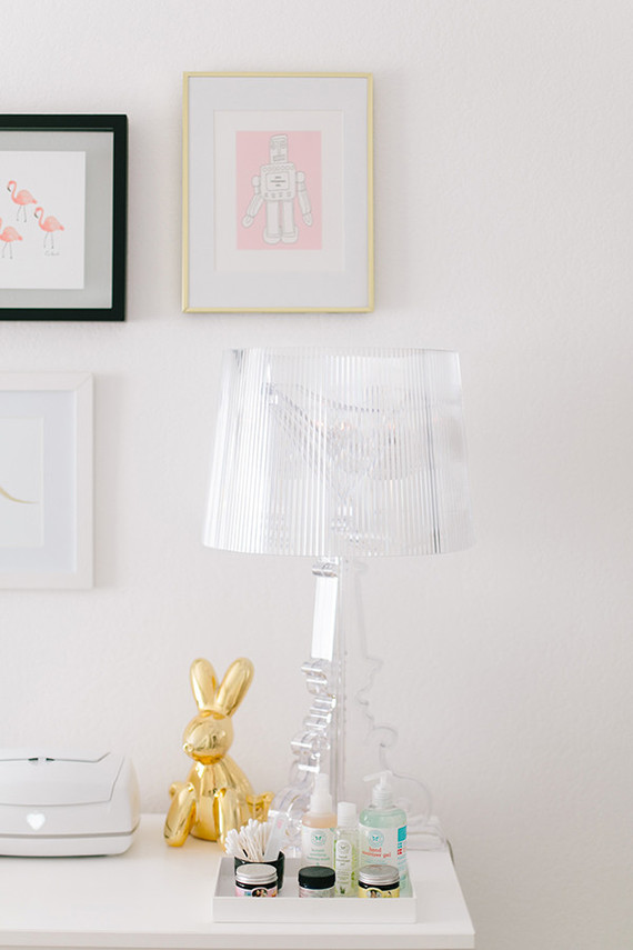 glamorous black and white girls nursery