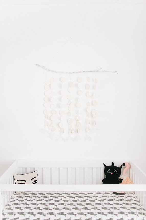 glamorous black and white girls nursery