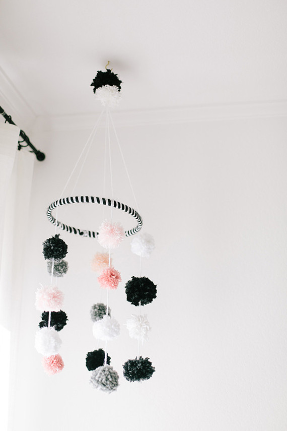 glamorous black and white girls nursery