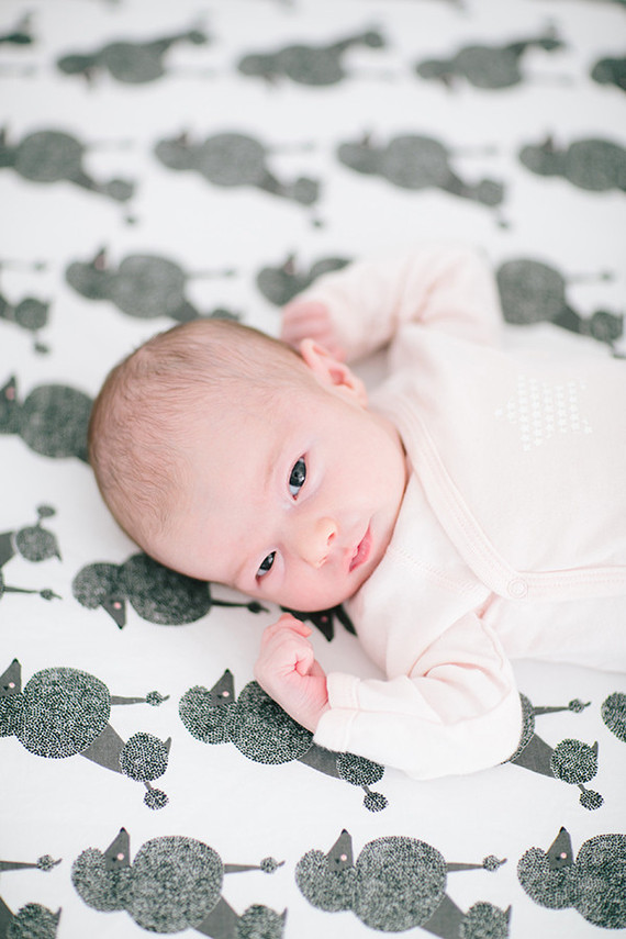 glamorous black and white girls nursery