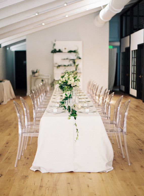 Classic white floral baby shower