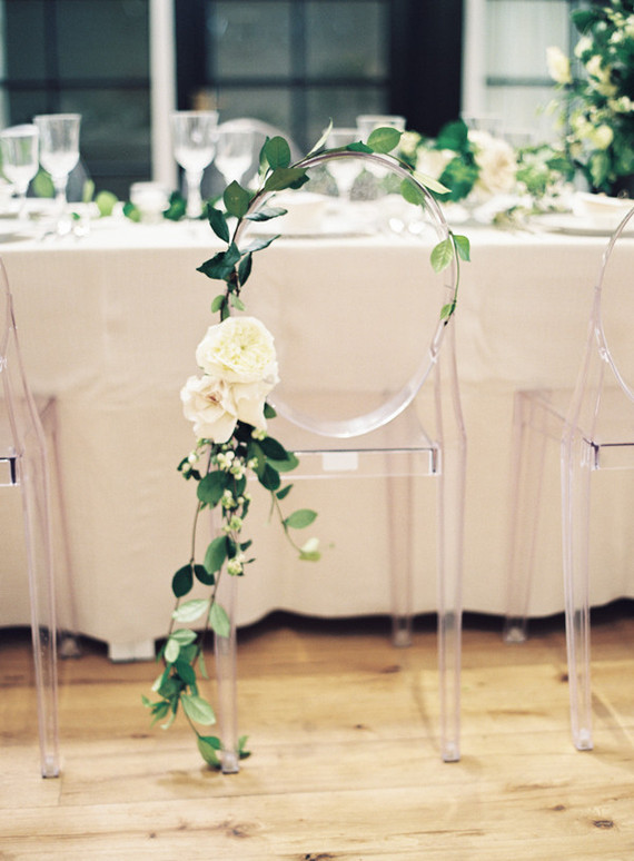 Classic white floral baby shower