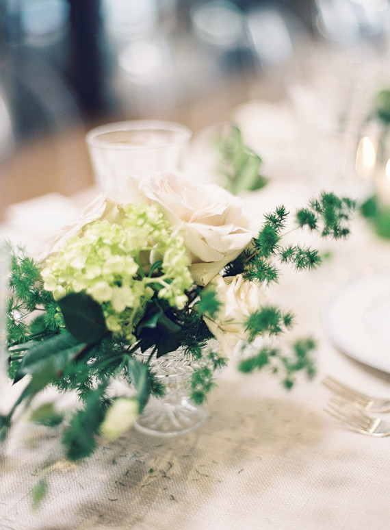 Classic white floral baby shower