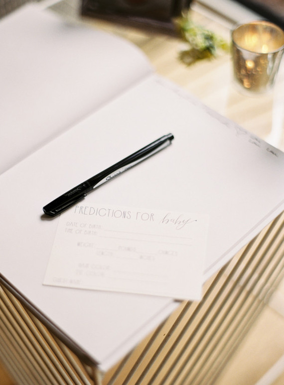 Classic white floral baby shower