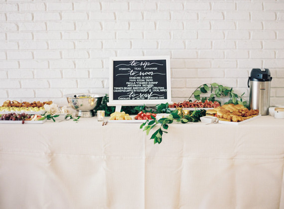 Classic white floral baby shower