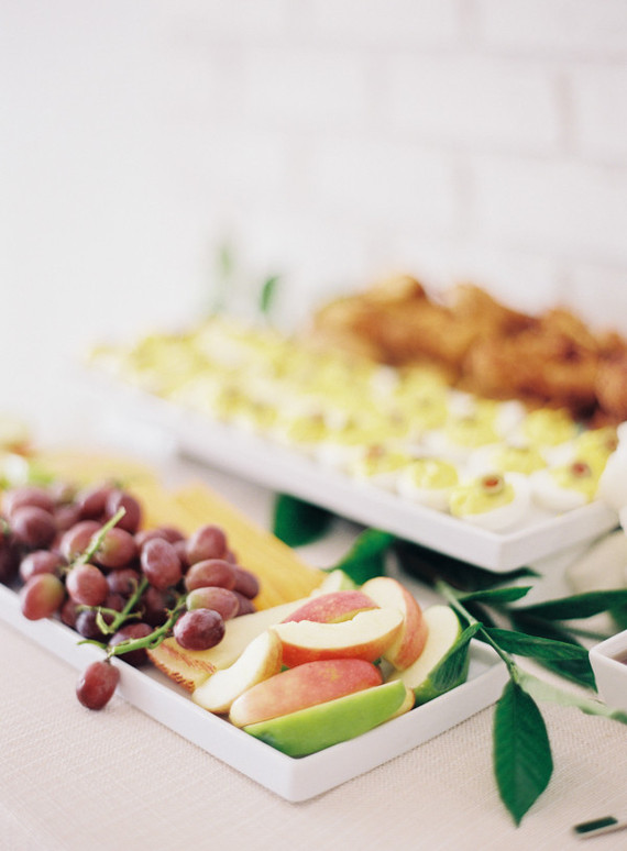 Classic white floral baby shower