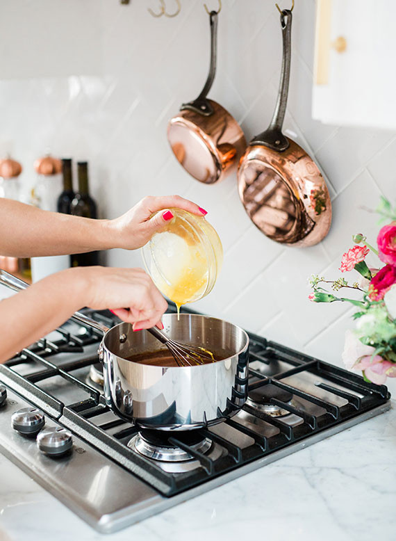 Valentine's Day chocolate pot de creme dessert