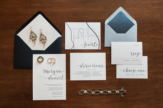 Elegant invitation suite