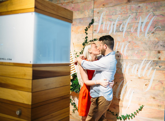 Crate and Barrel wedding event hosted by 100 Layer Cake