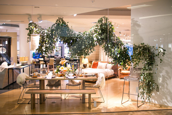 Crate and Barrel wedding event hosted by 100 Layer Cake